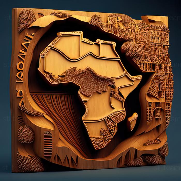 3D модель Луанда Ангола (STL)